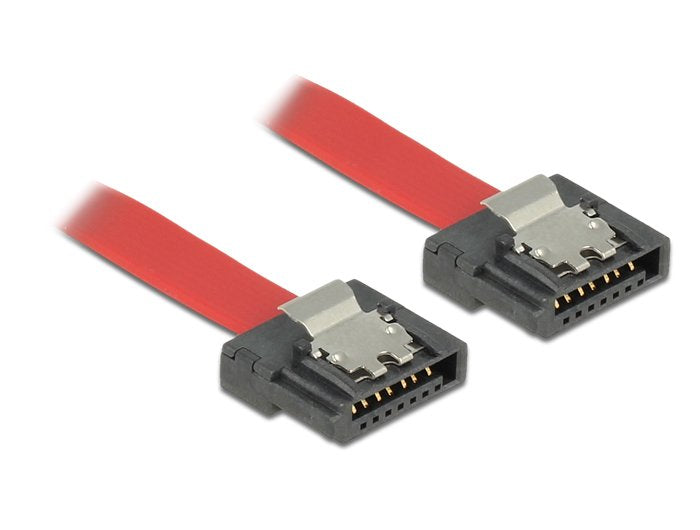Delock Cable Metallic Red SATA Flexi 6GB/S 10CM