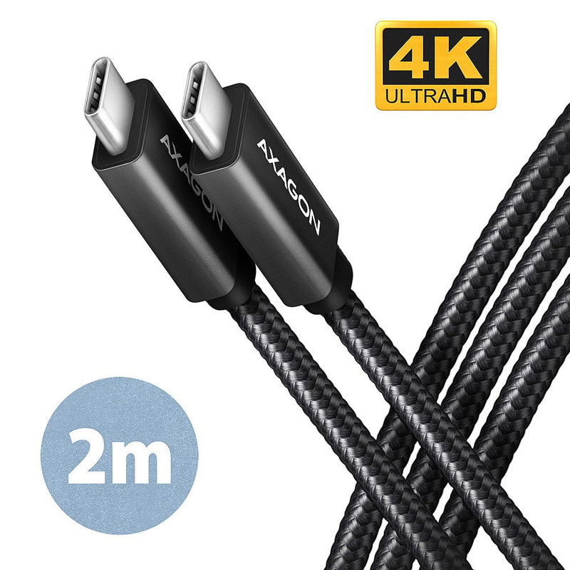 Axagon HCM32-CM20AB USB Cable -c 3.2 Gen 2 Auf USB-C 3.2 Gen 2, Black - 2M