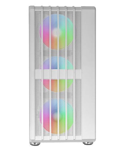 Mars Gaming Box Semitorre ATX Mc-vault ARGB White Bahías INT:2X3'5, 3X2'5/ 1XUSB3.0/ 2XUSB2.0/ Audio In/Out/ S — image 1