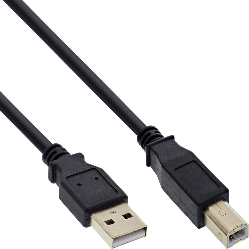 Inline USB 2.0 Cable Type a Male a B Male Black 2M