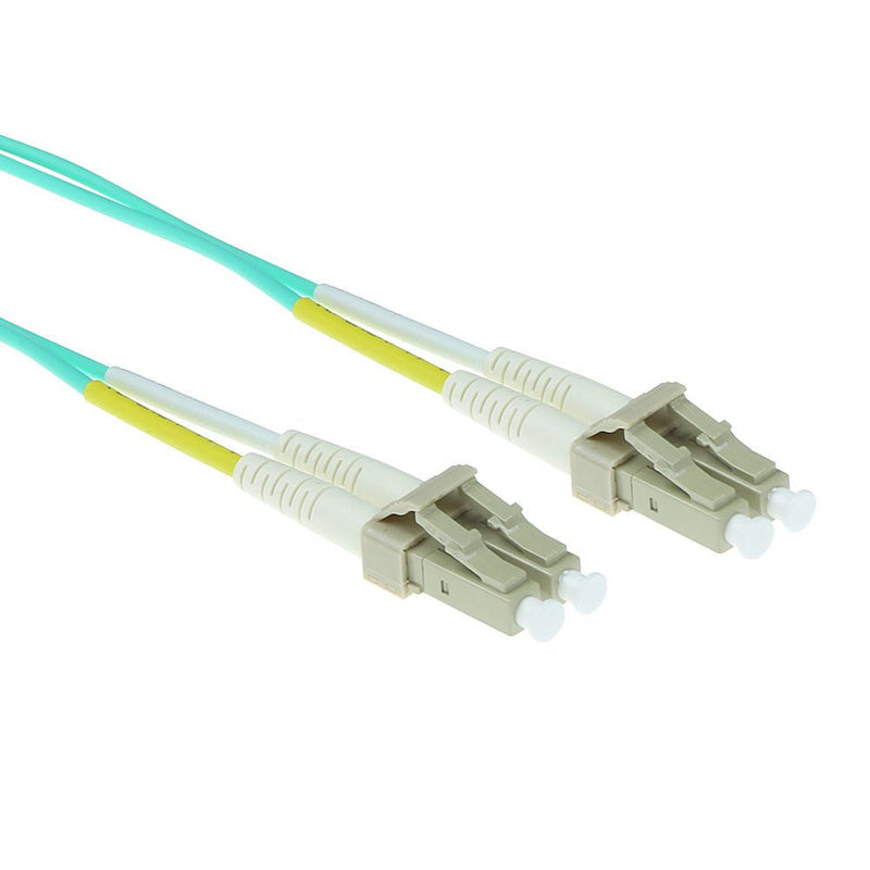 1.5 Meter Lszh Multimode 50 125 OM3 Fiber Patch Cable Duplex With Lc Connectors