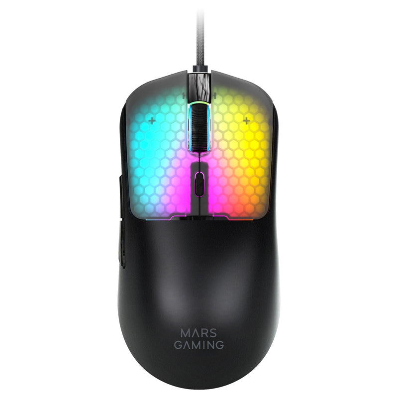 Mars Gaming Mouse Mm-viper Ultraligero 56G Cableado USB 6 Buttons 12800 DPI RGB Black
