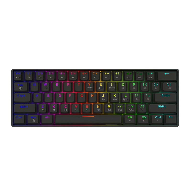 Savio Blackout X2 Blue Keyboard Set USB QWERTY Internacional Ee.uu. Black
