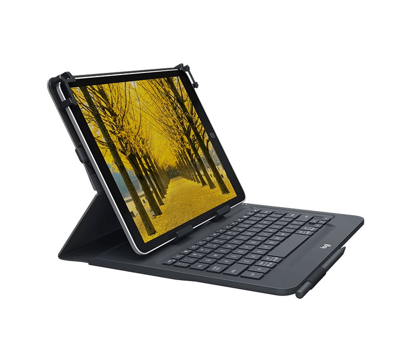 Logitech Italian Universal Folio 9-10 Inch Tablets Black Bluetooth QWERTY