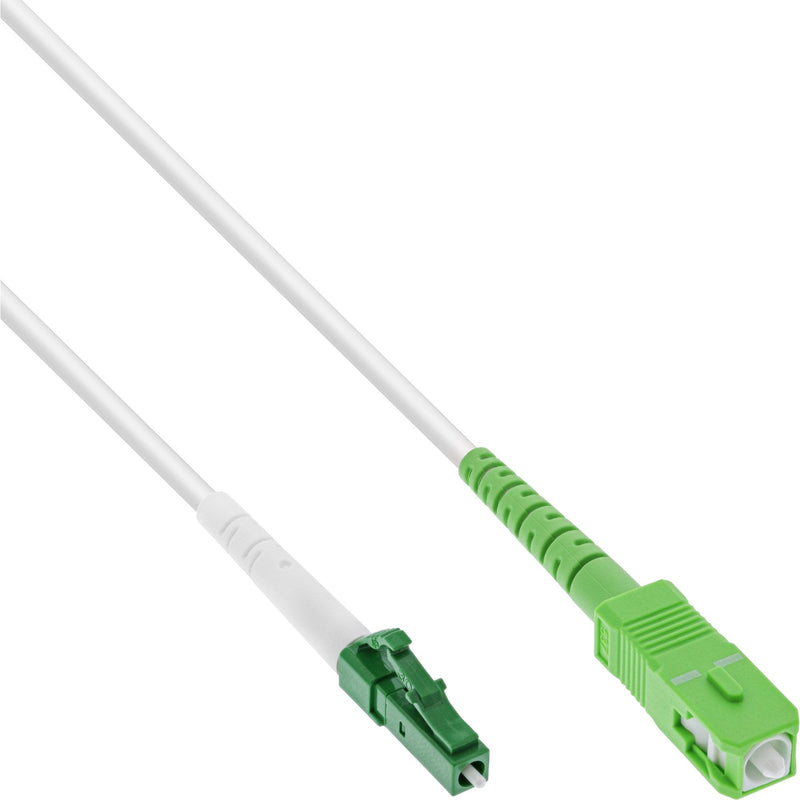 Inline Cable Símplex Fibre Optic , Ftth, Lc/Apc 8° a Sc/Apc 8°, 9/125 ?m, OS2, 30M