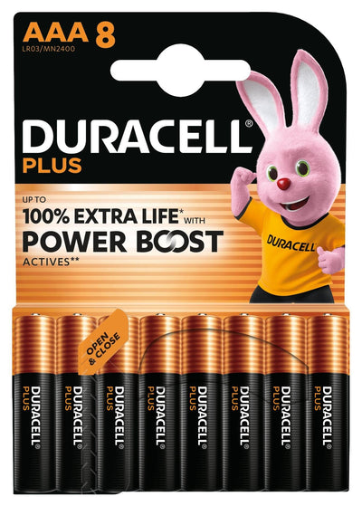Duracell Pack 8 Batteries Aaa Plus Power Boost DPBLR3B8 1.5V Alcalinas — image 1
