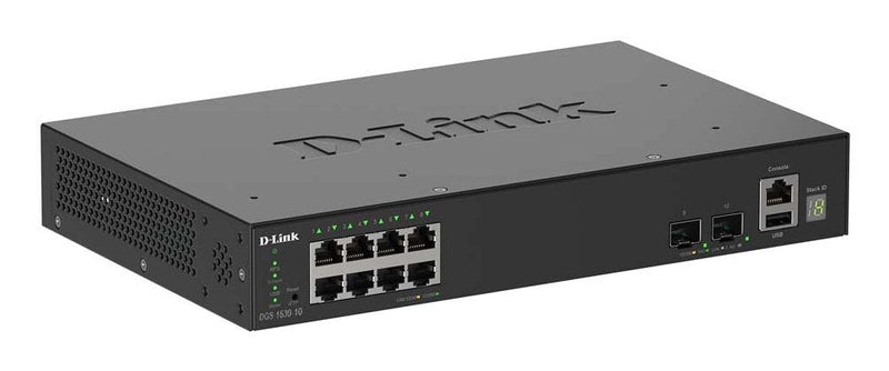 D-link Smartpro DGS-1530-10 Conmutador Smart 8 X 10/100/1000 + 2 X 10 Gigabit Sfp + Desktop Assembly Rack