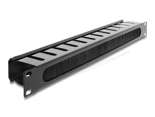 Delock 19? Organiser Cables Rangierpanel With Brush 1 He Black — image 1