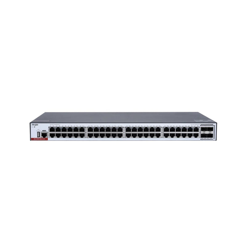 Ruijie Switch Gestionable L3 RG-CS83-48GT4XS 52P 48X1GB 4X10GB Sfp + App Metallic Rack Black