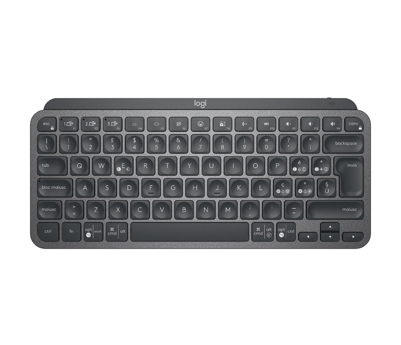 Logitech Mx Keys Mini Keyboard Retroiluminación Bluetooth QWERTY Italian Graphite
