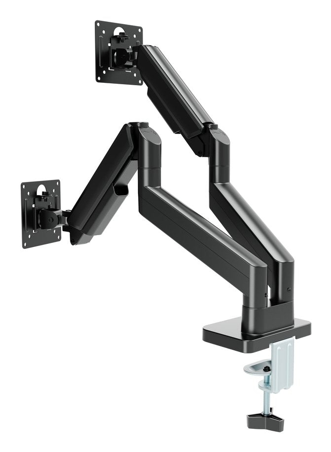 Gembird Arm Double Ajustable Monitor Escritorio 17-32, Negro