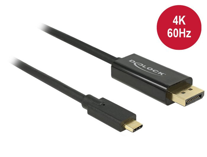 Delock USB Cable Type-c ™ - DisplayPort M/M (modo DP Alt) 4K 60 HZ 3M Black