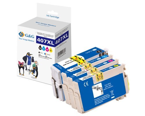 G&g Xl- Ink Cartridge Compatible With Epson 407XL/Multipack