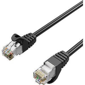 Shiverpeaks RJ45 Network Cable S FTP CAT.7, Pur, Black 2M — image 1