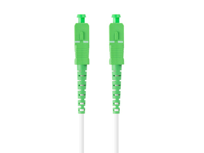Lanberg Cable Fibre Optic 20M Mono Sc/Apc-sc/Apc Simplex G657A2 Lszh White — image 1