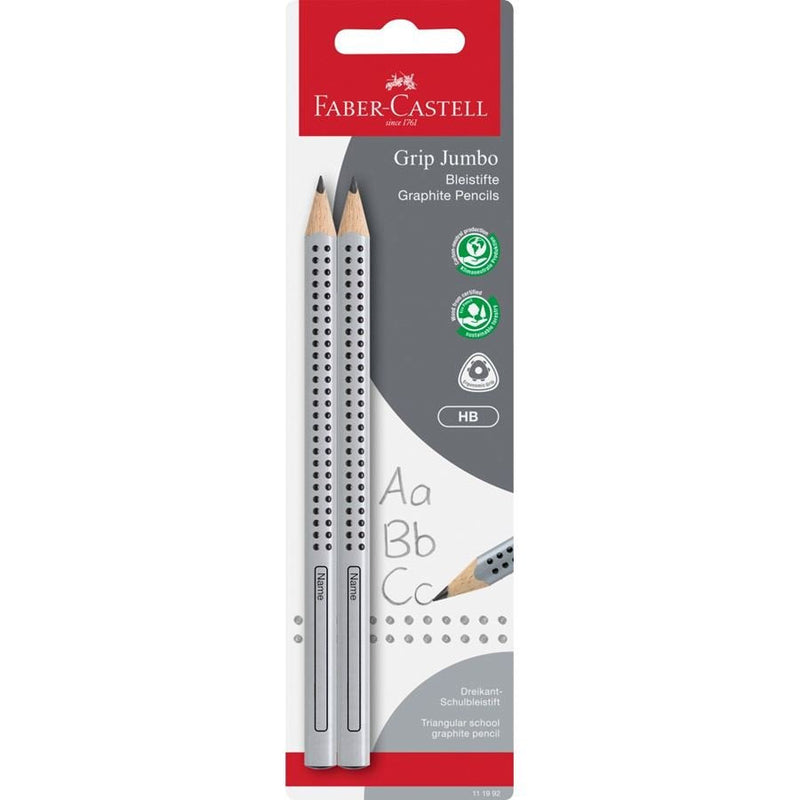 Faber-castell Pencil Grip Jumbo, Hb, Set Of 2 111992