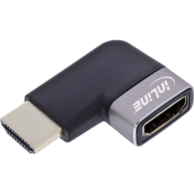 Inline® HDMI Adapter, HDMI a Plug / Socket 90° Left, 8K UHD — image 1