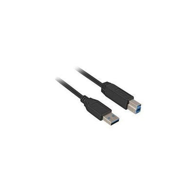 Sharkoon 5M, USB 3.0-A/USB 3.0-B USB Cable 3.2 Gen 1 (3.1 Gen 1) USB a USB B Black — image 1