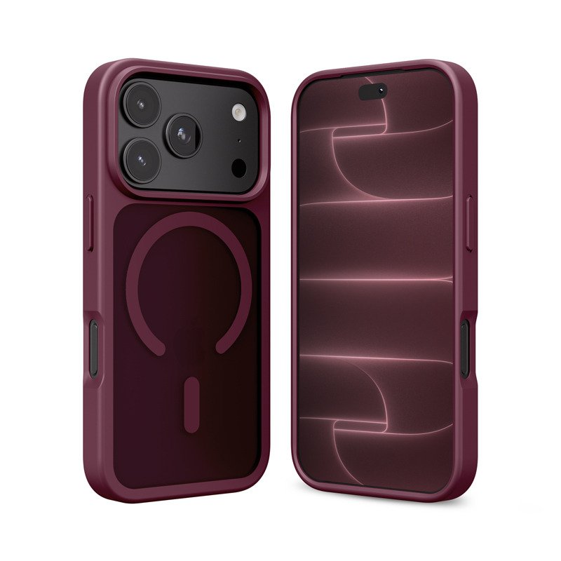 Etui Matte Magnetic Magsafe Iphone 18 Pro Max. / 17 Pro Max. Burgundowe