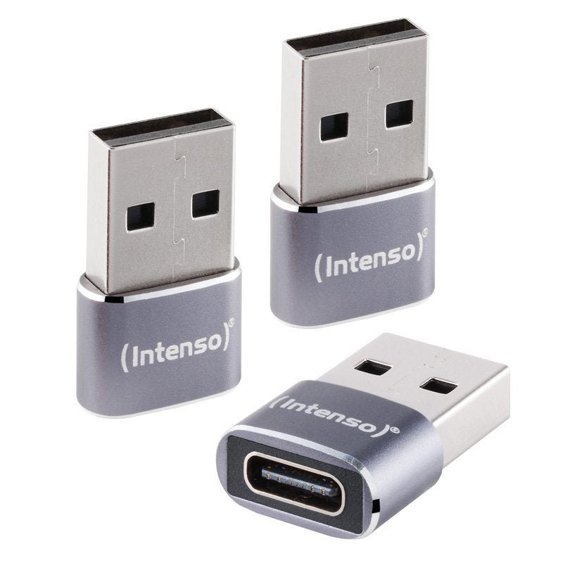 Intenso 3-PACK USB Adapter USB-C - USB-A C480A Aluminium