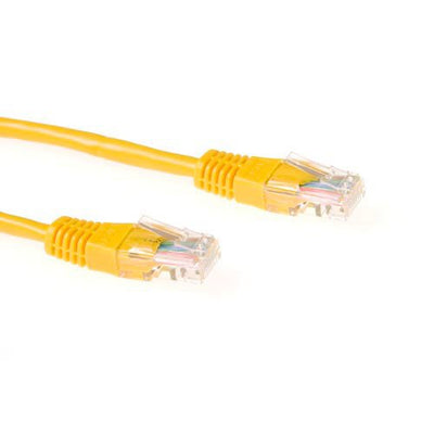 Yellow 10 Meter U UTP CAT.5E Patch Cable With RJ45 Connectors — image 1