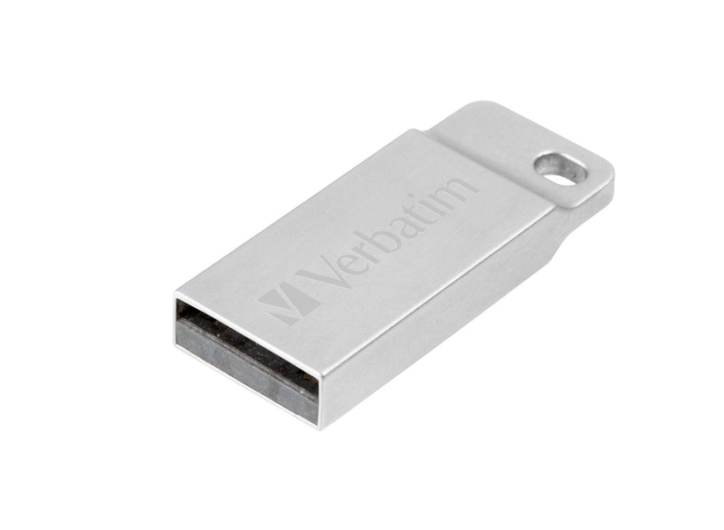 Verbatim USB Flash Drive 64GB 2.0 Store'n' Go Metal Executive, Silver, 2.0