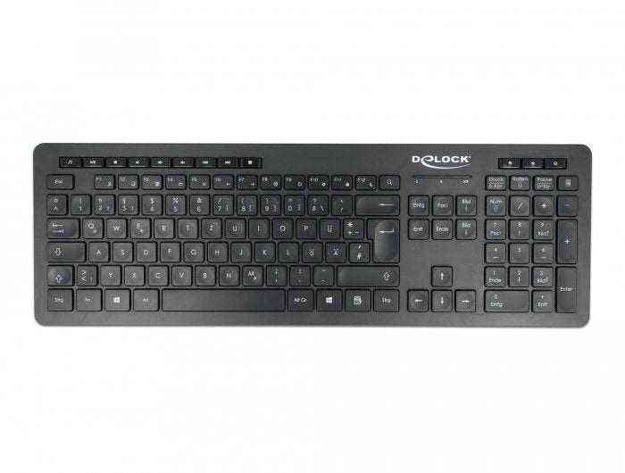 Delock Keyboard German 12004 USB Qwertz Black