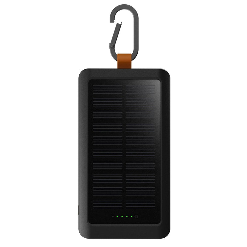 Xtorm 15W GO2 Solar Power Bank 10.000MAH Includes 1.0W Solarpanel, Integrierter Lamp And Karabiner, 15W Fastch