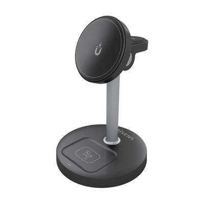 Aisens Charger Wireless USB-C 4 1 15W Mobile Phone Apple Watch, Headphones With Case Charging Black — image 1