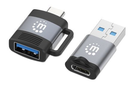 Manhattan Pack 2 Adaptadores USB-C a USB-A & USB-A a USB-C