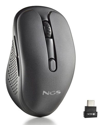 Ngs Wireless Mouse Evo Jot Quiet Battery Rechargeable Up To 1600 DPI Black — image 1
