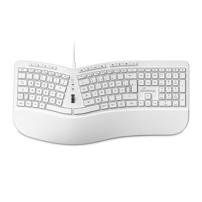 Mediarange Kabelgeb. Ergonómico Multimedia TECLADO,1.8M