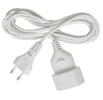 Brennenstuhl Cable Extensión 3M White H03VVH2-F 2X0.75