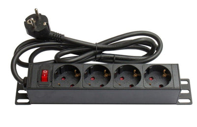 Alcasa GC-N0075 Base Múltiple 4 Salidas AC Indoor Black Red — image 1