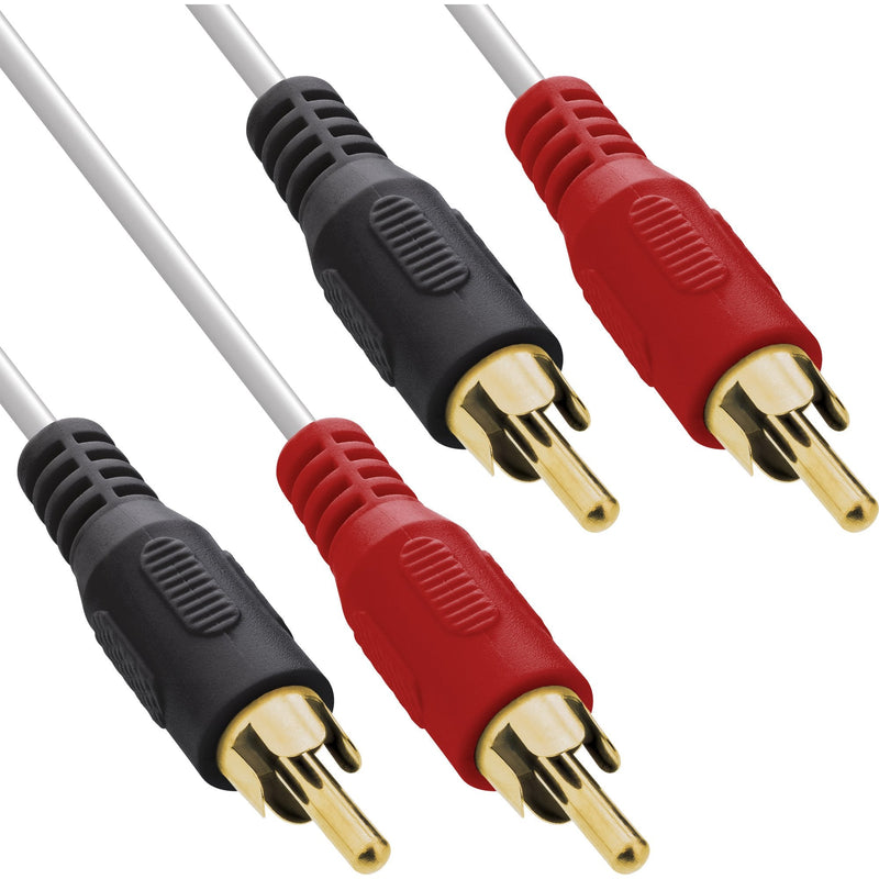 Inline Cable Audio 2X Rca Male a Male White/Gold 5M