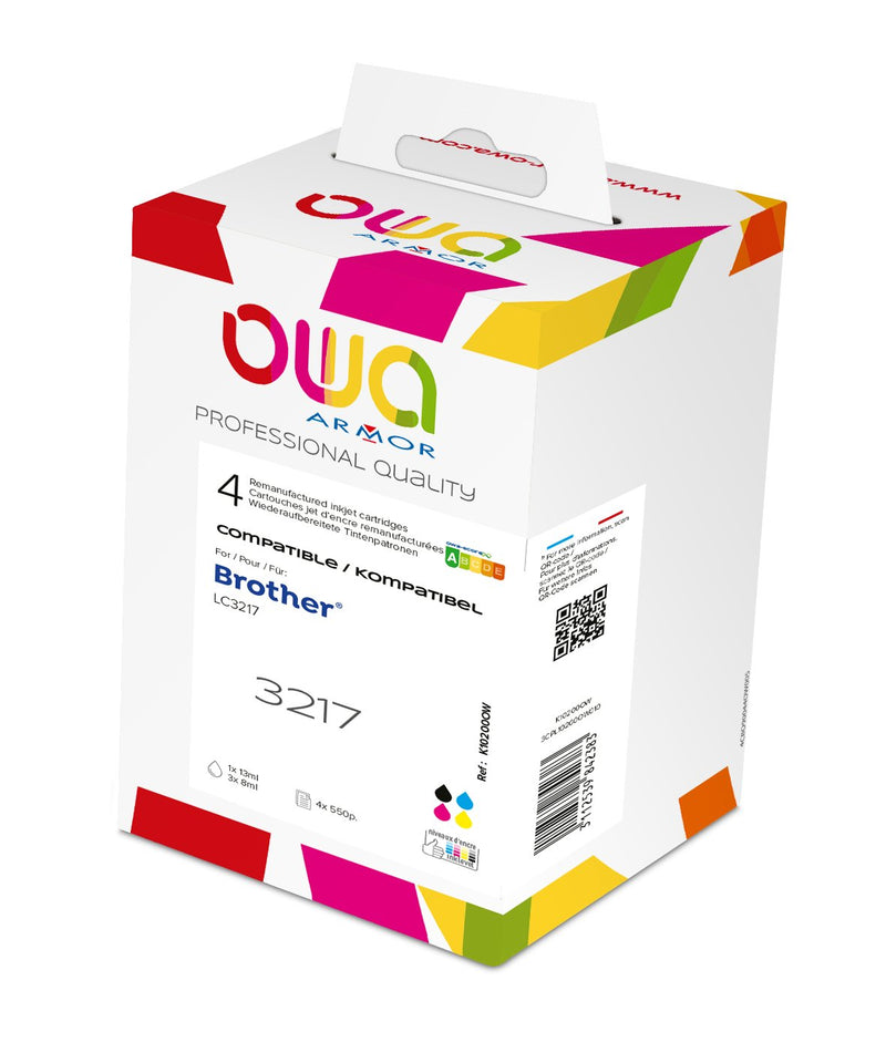 Ink Owa Multipack Komp. Brother LC3217 B/C/M/ And (550 S.)