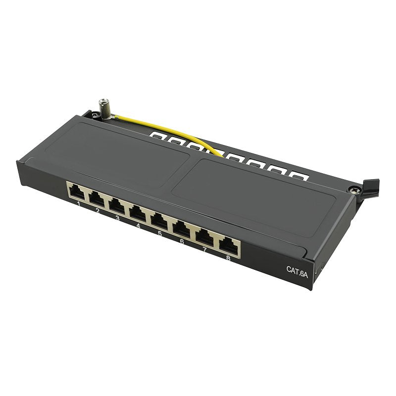 Logilink Patchpannel Desktop 8 Port CAT.6A STP Black 0.5 He