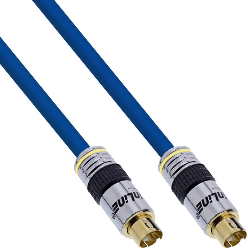 Inline Cable Video S-vhs Premium Mini Din 4 Pines Male a Male 1M