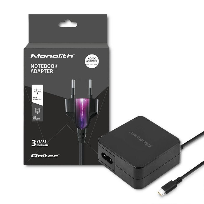 Qoltec 51027 Charger 65W 5-20,3V 2-3,25A USB Type-c Pd