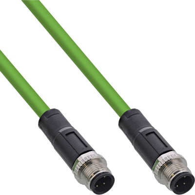 Inline® Industrial Network Cable M12 4-PIN D-coded Male/Male, Pur 20M — image 1