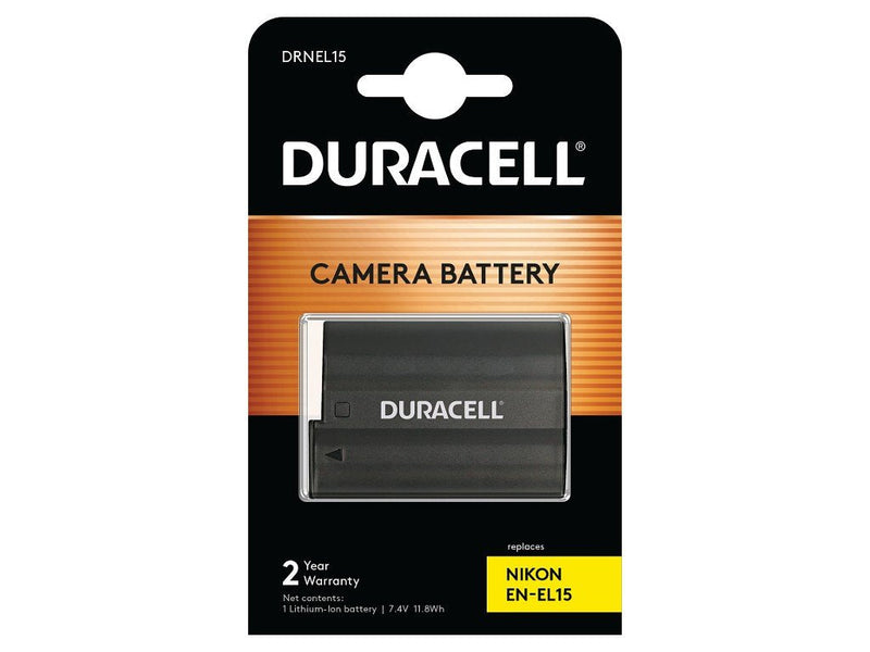 Duracell Camera Battery 7.4V 1600MAH Nikon EN-EL15 DRNEL15