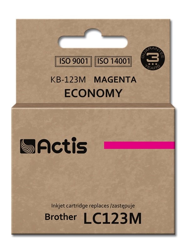 Actis Ink KB-123M (reemplazo Brother LC123M / LC121M - Standard - 10ML - Magenta