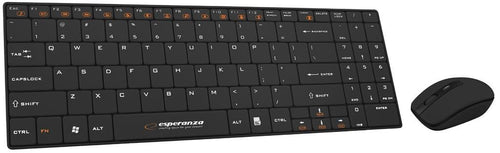 Esperanza Keyboard English + Mouse EK122K RF Wireless QWERTY Black — image 1