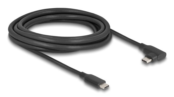 Delock Cable Aktives USB 10Gbps USB Type-c™ Plug Zu Plug Gewinkelt Links Rechts 3M 8K Pd 60W With E-marker