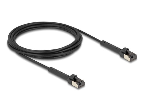 Delock RJ45 Slim Network Cable CAT.8.1 U FTP Acodable Up To 40Gbps Black 3M — image 1