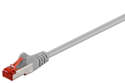 Goobay Network Cable CAT.6 0,25M Grey S/FTP 2x RJ45, Pvc, Cca — image 1