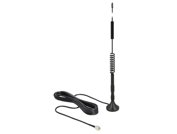 Delock LTE Antenna Sma Connector Male 5 dBi Starr Omnidirektional With Magnética Standfus And Cable Connection