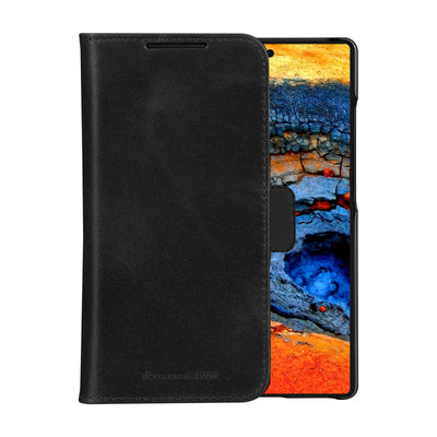 DBRAMANTE1928 Lynge Case For Galaxy S25 Ultra 17,3CM (6.8) Book Black — image 1