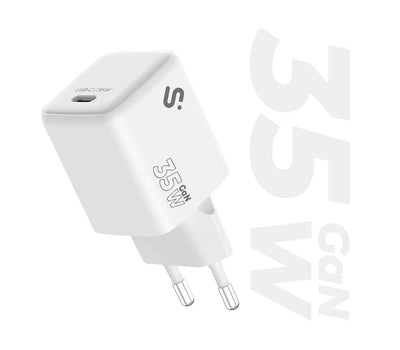 Subblim Charger Wall/Travel USB-C GaN 35W Pd White Charger Subblim GaN 35W USB-C — image 1
