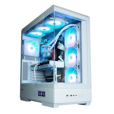 PC Case Obudowa P50 Ds White Mid-tower 4X ARGB Fans — image 1